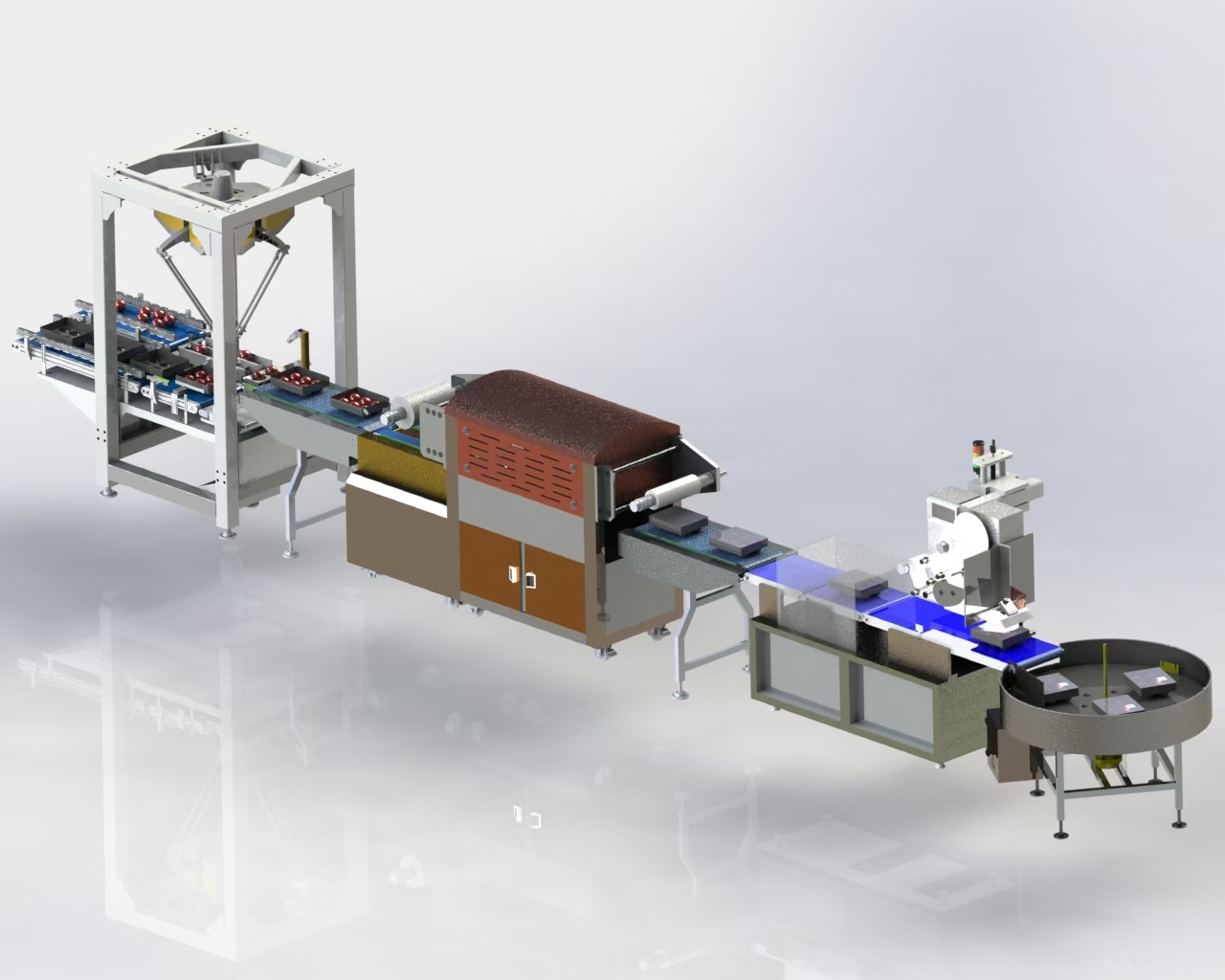 農產品多臂柔性快速包裝機器人